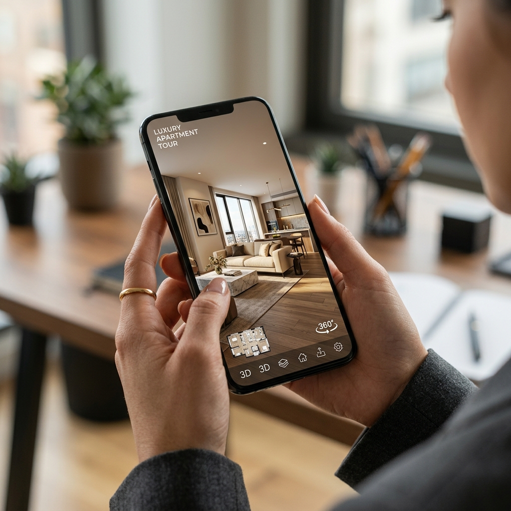 Virtual tour experience on a mobile device